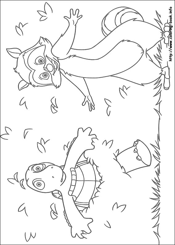 Over the hedge coloring picture